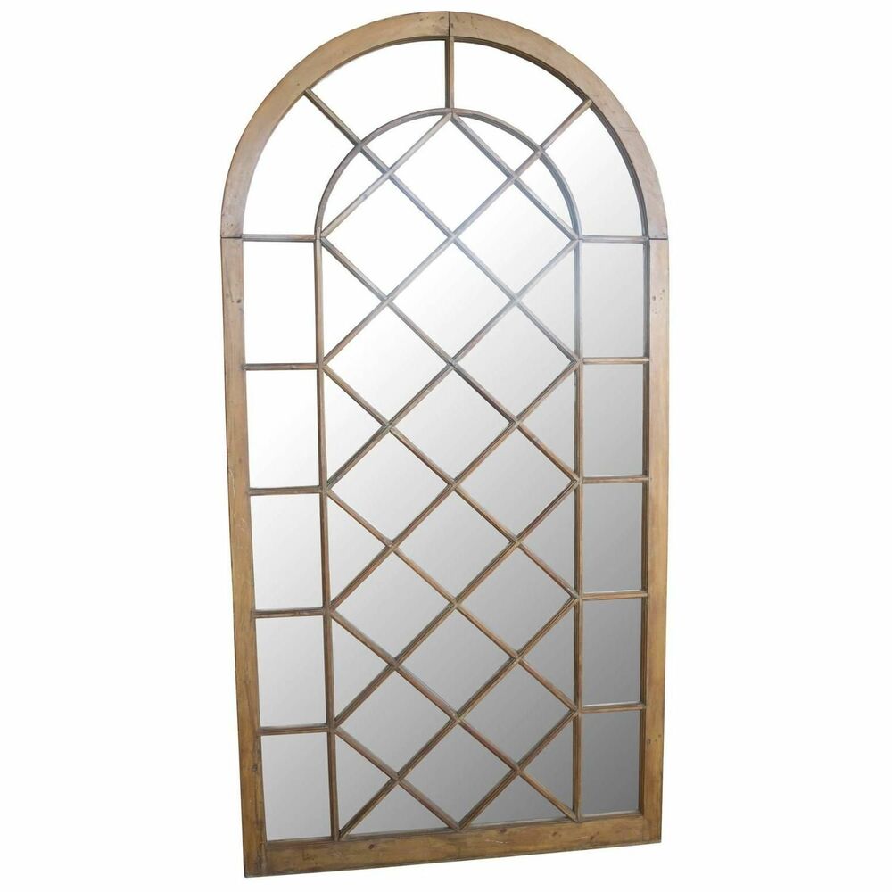 Väggspegel DKD Home Decor Trä MDF Avskalad (90 x 3,5 x 160 cm)