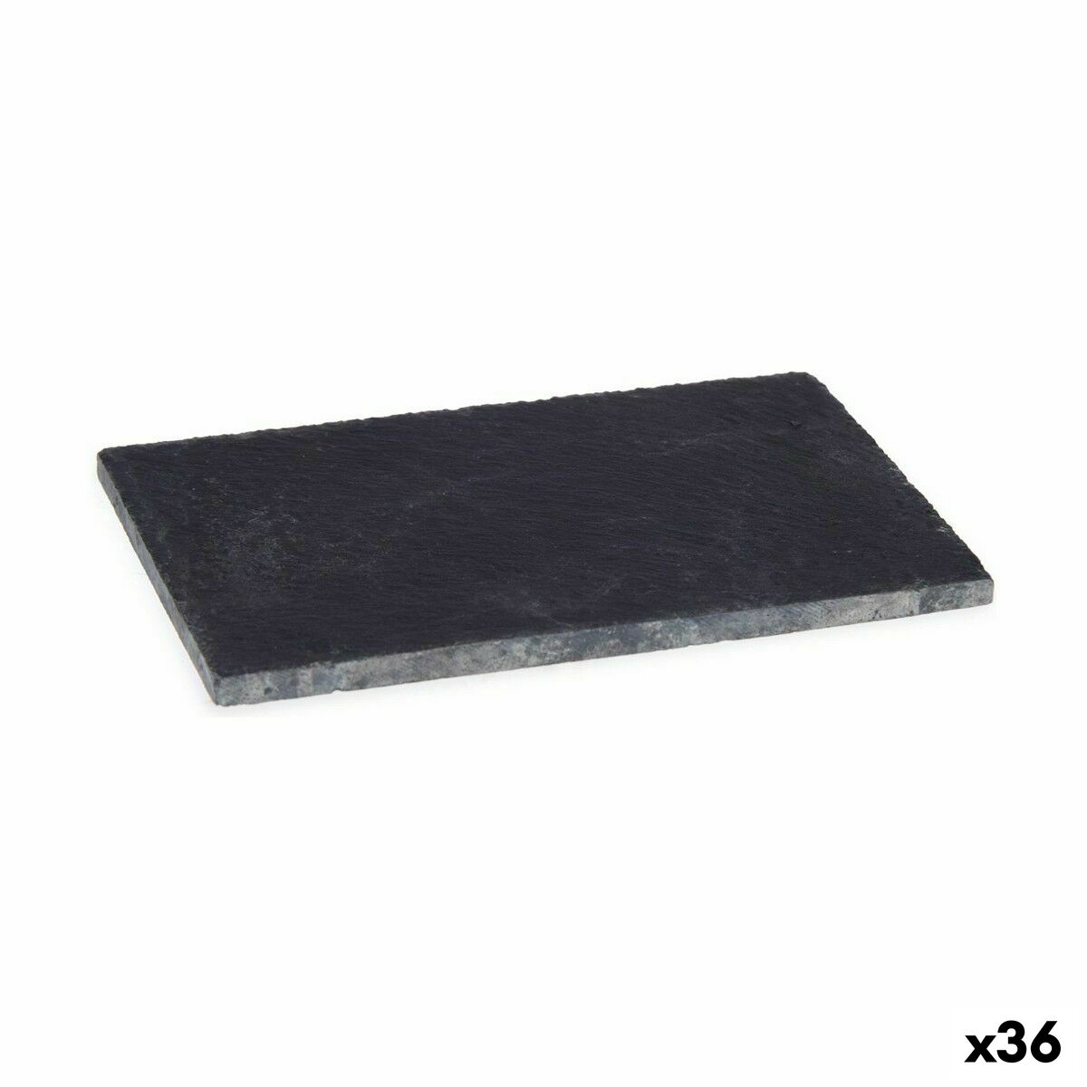 Snacksbricka Svart Skiffer 10 x 0,5 x 15 cm (36 antal)