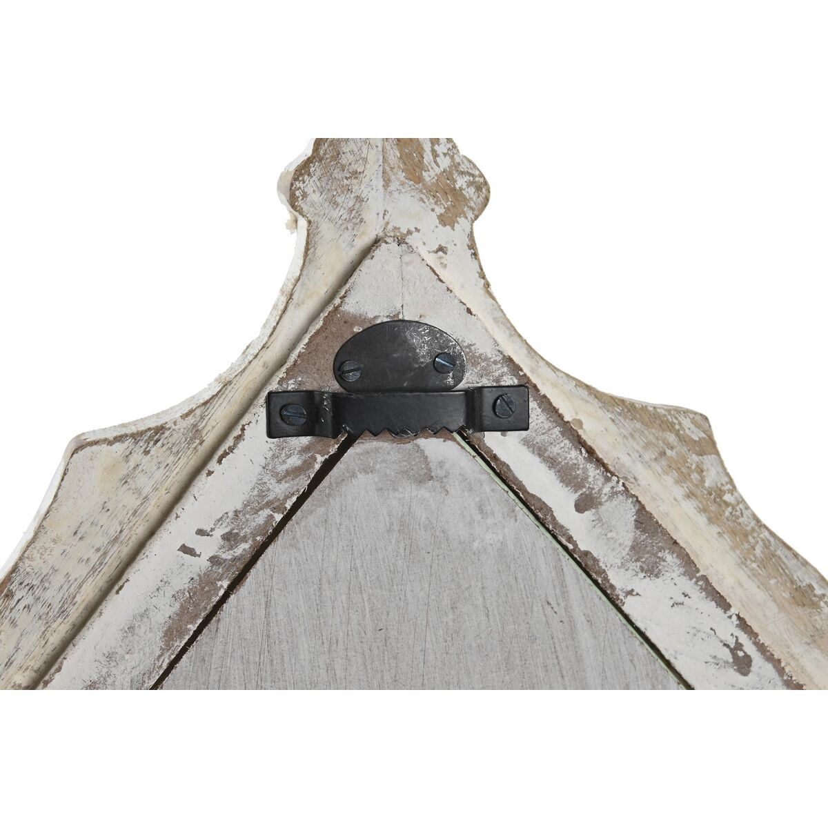 Väggspegel DKD Home Decor Vit Naturell Mangoträ Indier 76 x 3,8 x 55,8 cm - 3