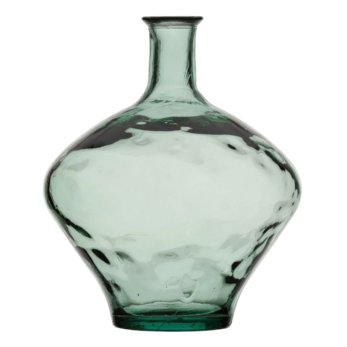 Vas 37 x 37 x 46 cm återvinningsglas Grön