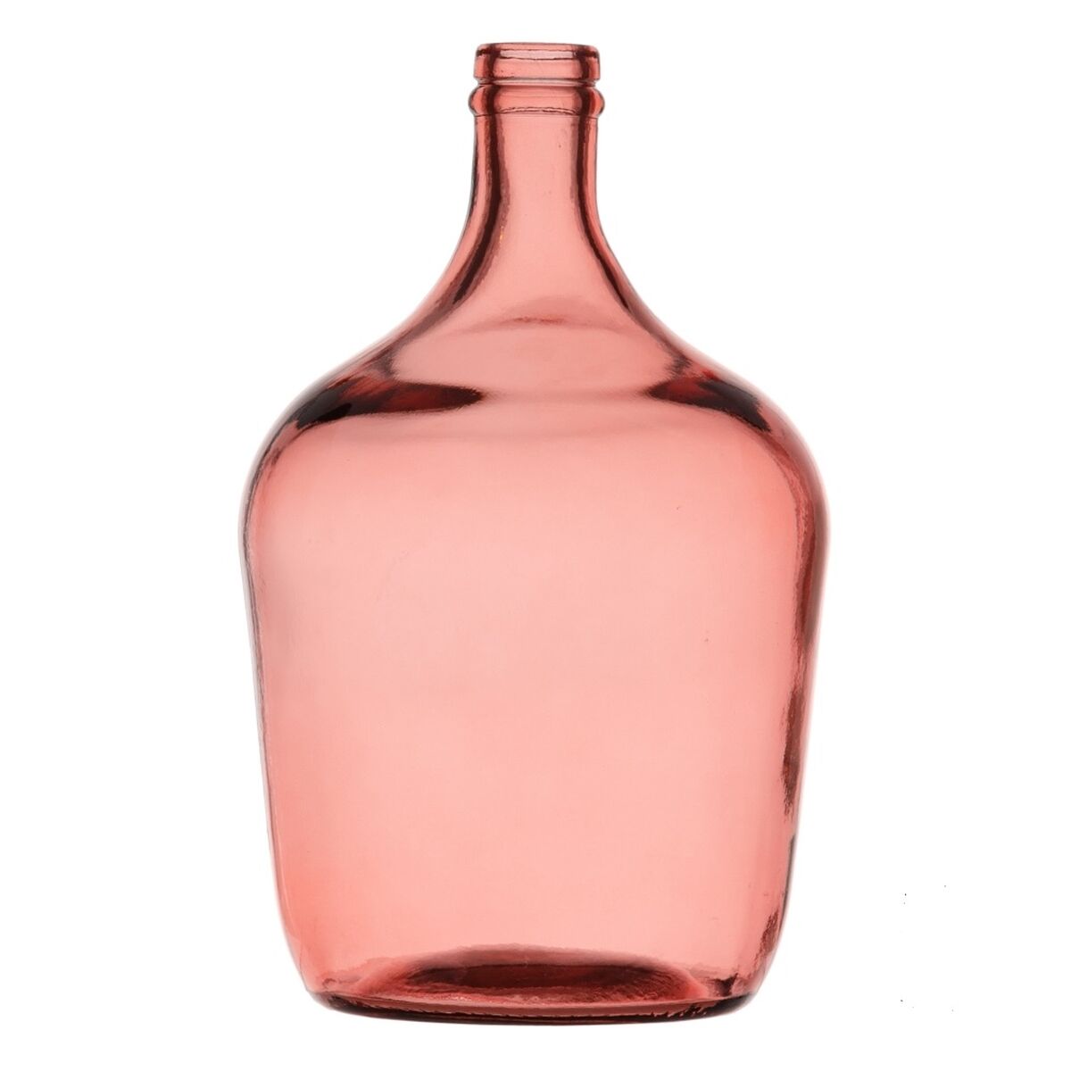 Dekorativ karaff Rosa återvinningsglas 18 x 18 x 30 cm