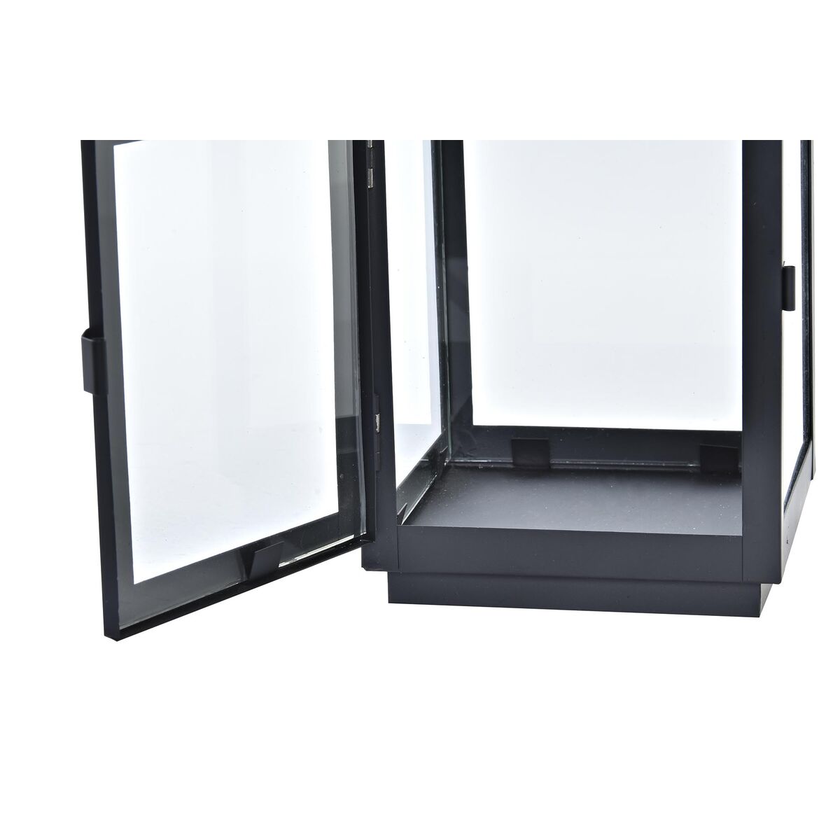 Gatlykta DKD Home Decor Glas Svart Gyllene Metall (19 x 18 x 49 cm) - 2