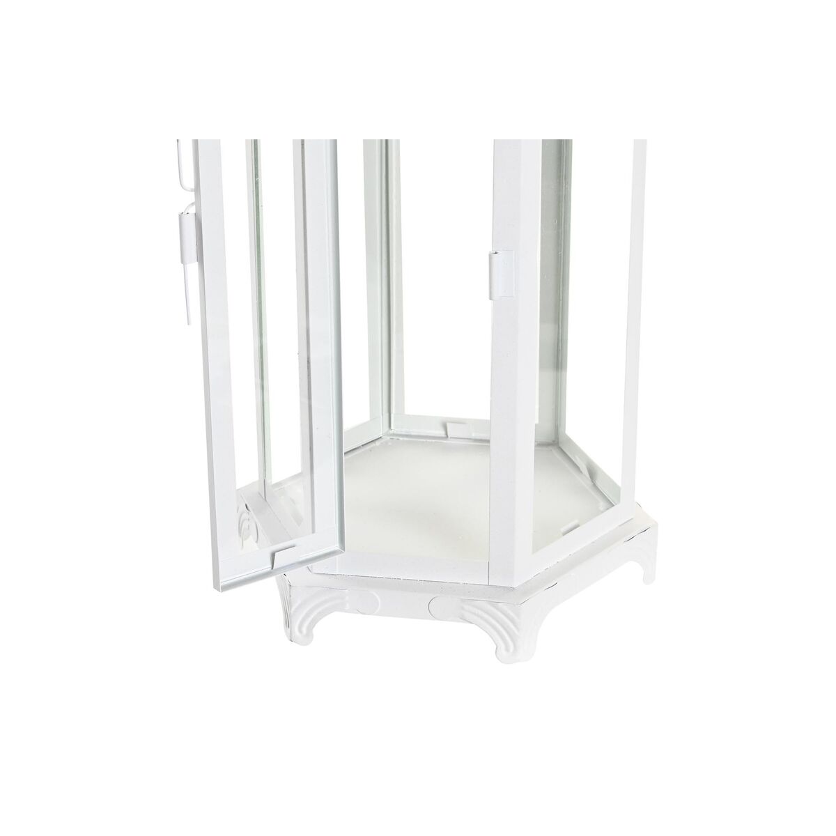 Lykta DKD Home Decor Glas Metall Vit (20 x 17 x 55 cm) - 6