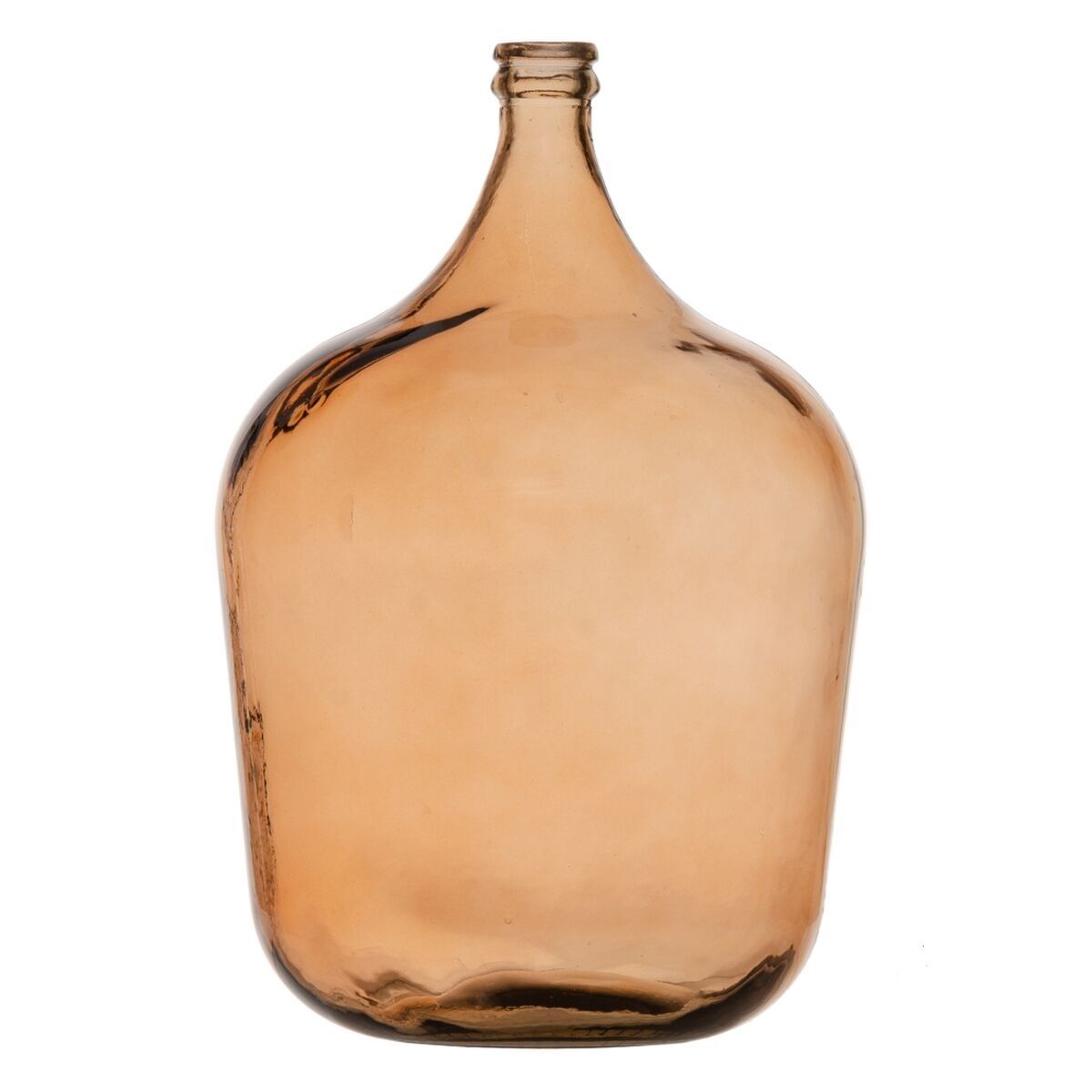 Dekorativ karaff 36,5 x 36,5 x 56 cm återvinningsglas Karamellfärgat
