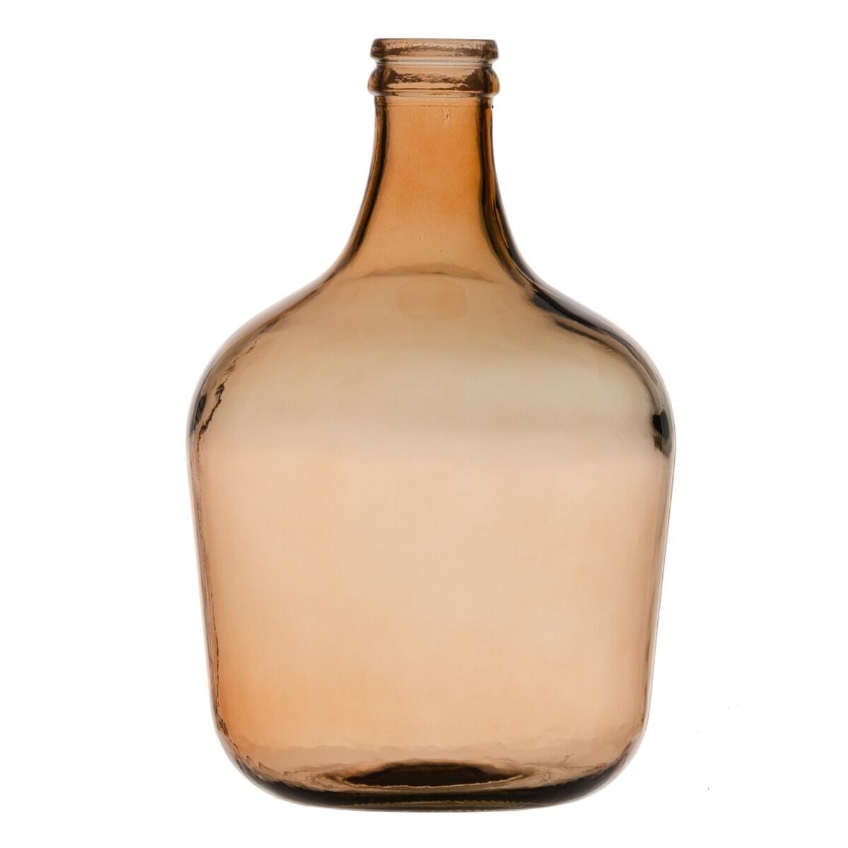 Dekorativ karaff återvinningsglas Karamellfärgat 27 x 27 x 42 cm