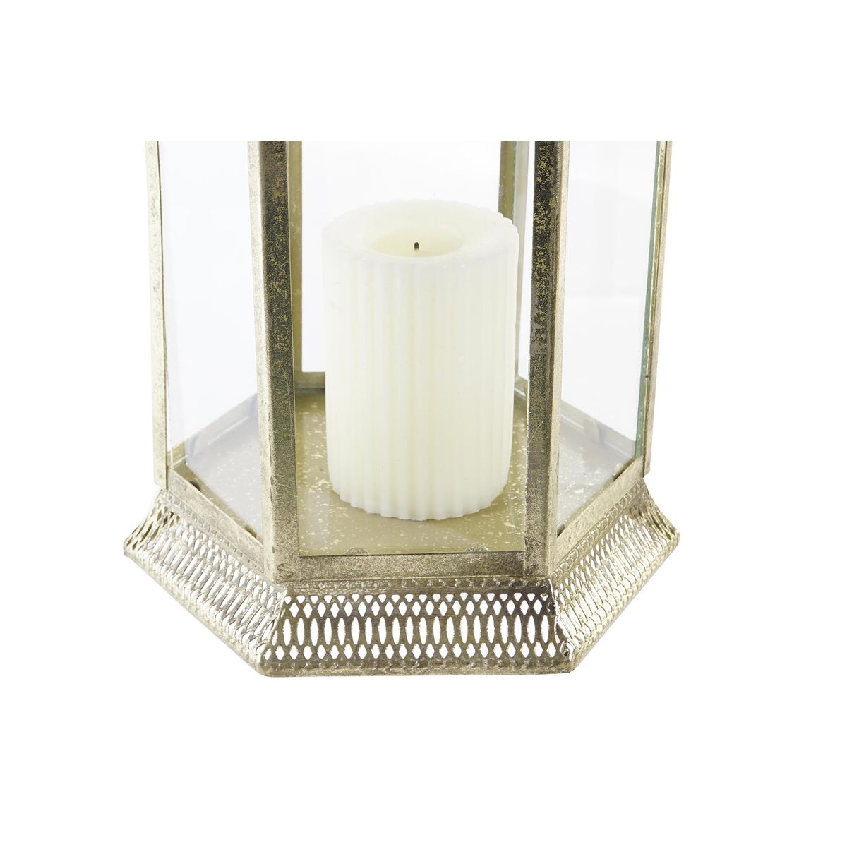 Lykta DKD Home Decor Glas Gyllene Metall (21 x 19 x 37 cm) - 6