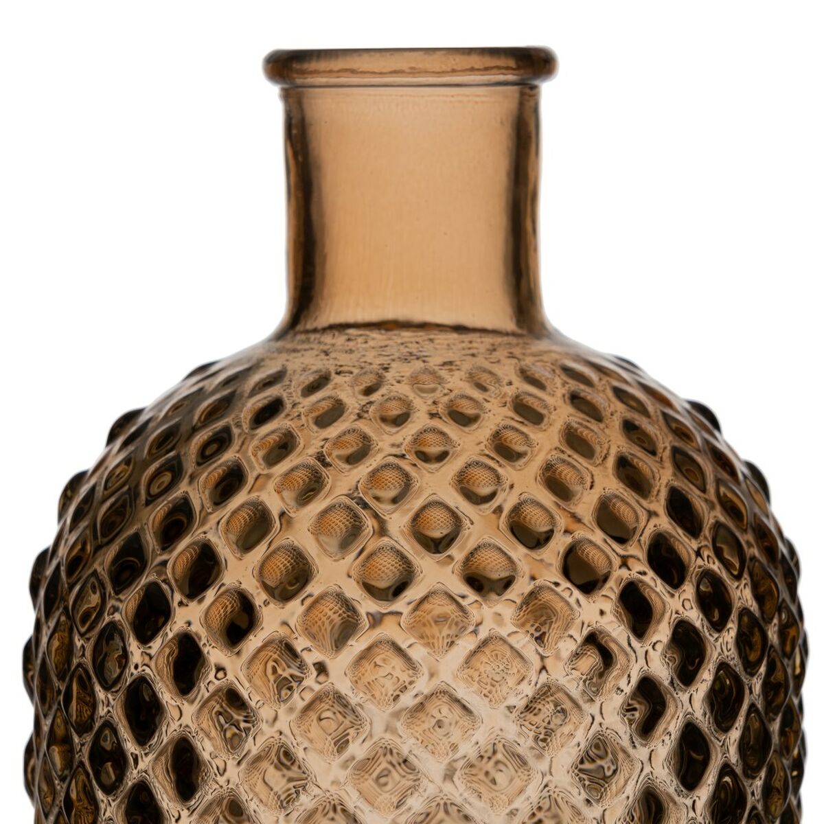 Vas återvinningsglas Karamellfärgat 14 x 14 x 28 cm - 3