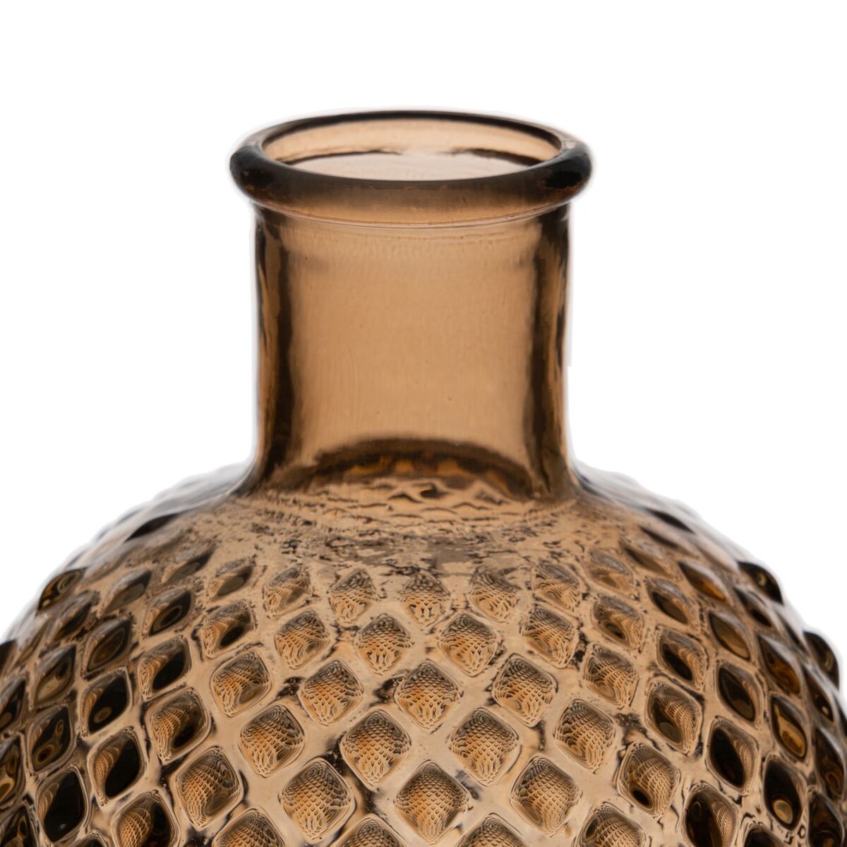 Vas återvinningsglas Karamellfärgat 14 x 14 x 28 cm