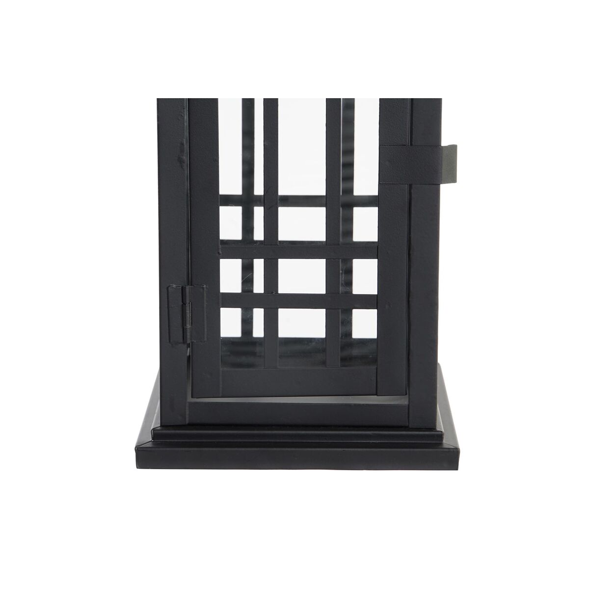 Lyktor DKD Home Decor Glas Svart Metall (24 x 24 x 60 cm) - 4