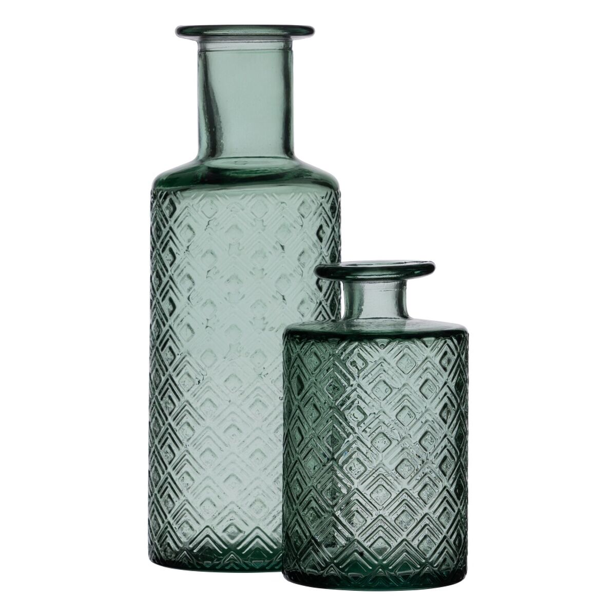 Vas återvinningsglas Grön 9 x 9 x 28 cm - 4
