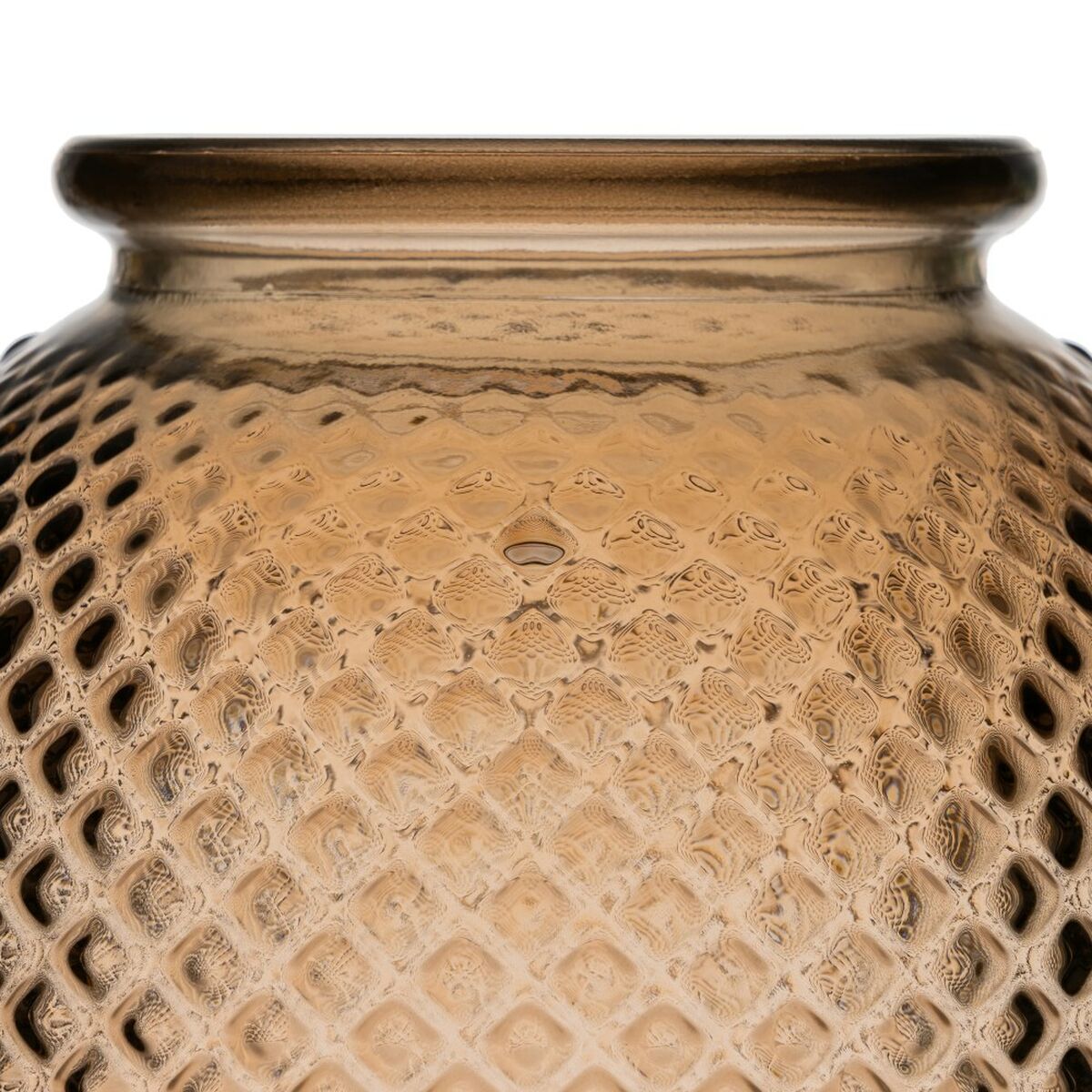 Vas återvinningsglas 24 x 24 x 24 cm Karamellfärgat