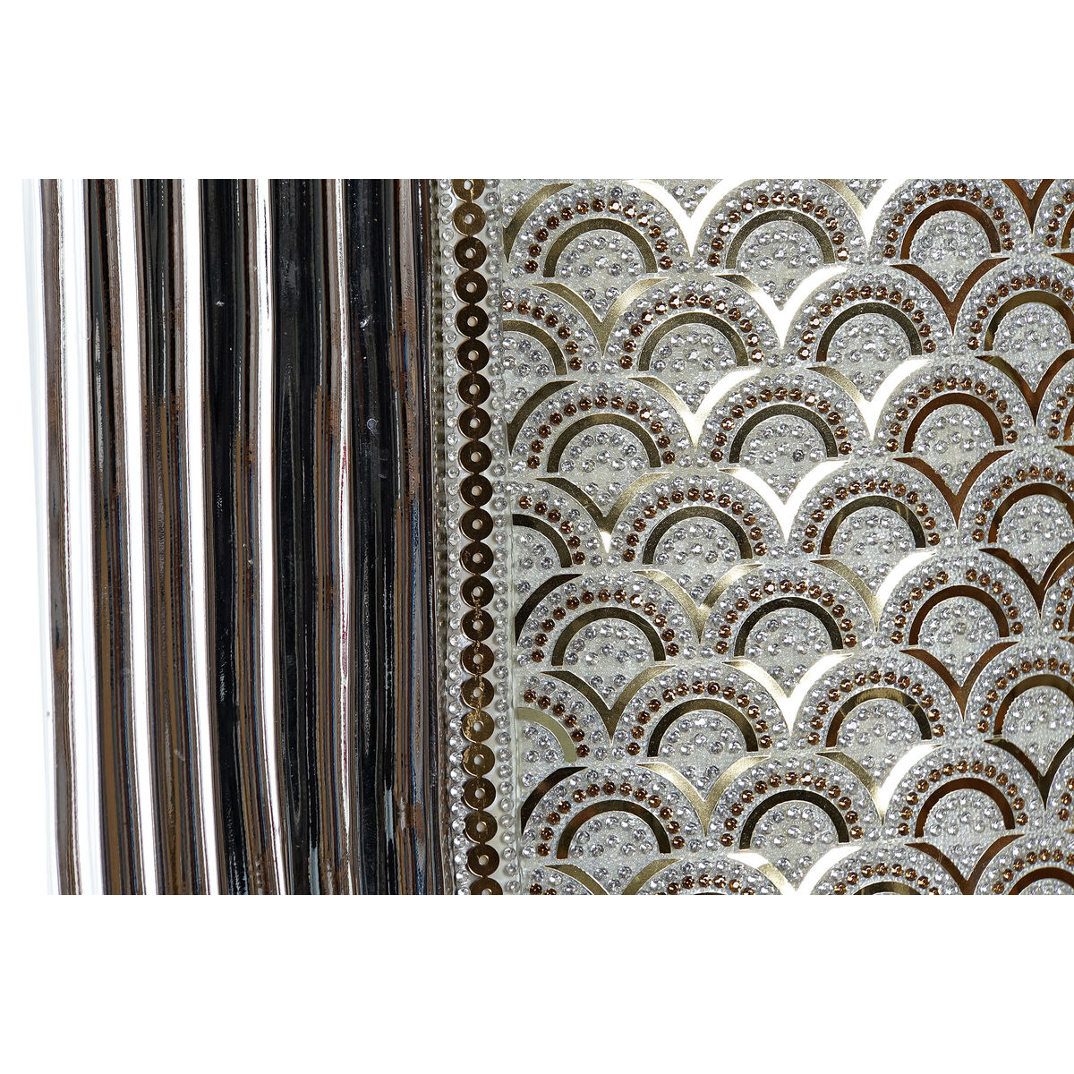 Vas DKD Home Decor Silvrig Gyllene Stengods (21 x 11 x 31 cm) - 2