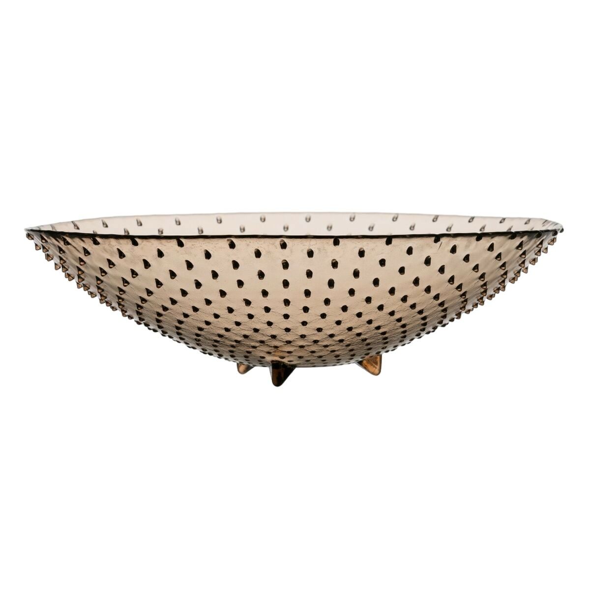Bordsdekoration återvinningsglas Karamellfärgat 40 x 40 x 11 cm