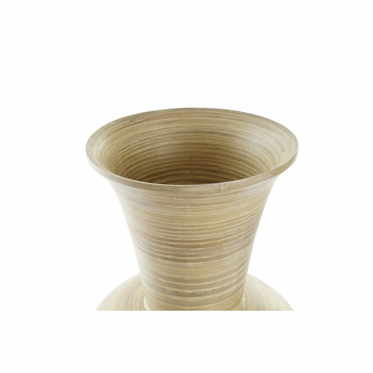 Vas DKD Home Decor Naturell Silvrig Gyllene Pärlemor Bambu Tropiskt Löv av en växt (25 x 25 x 53 cm) - 5