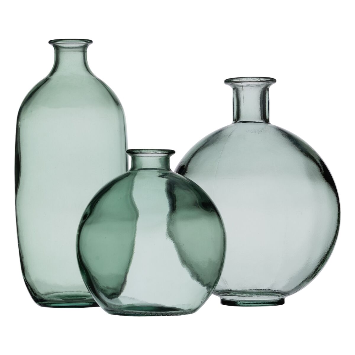 Vas återvinningsglas 20 x 20 x 25 cm Grön - 4