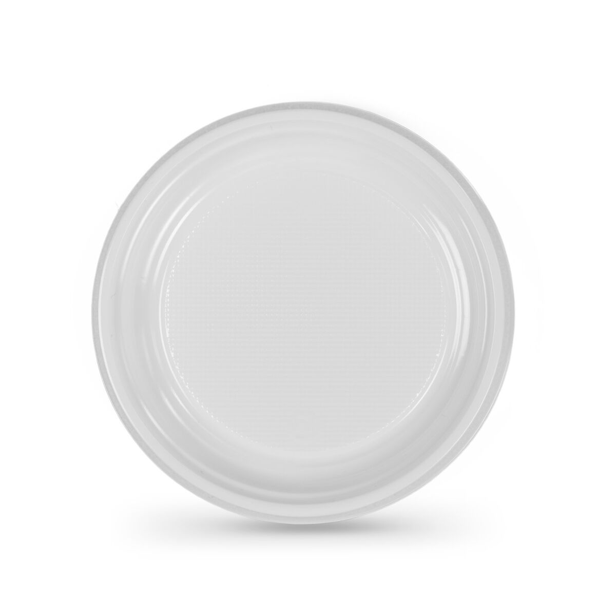 Set med återanvändbara tallrikar Algon Rund Vit Plast 17 cm 100 antal