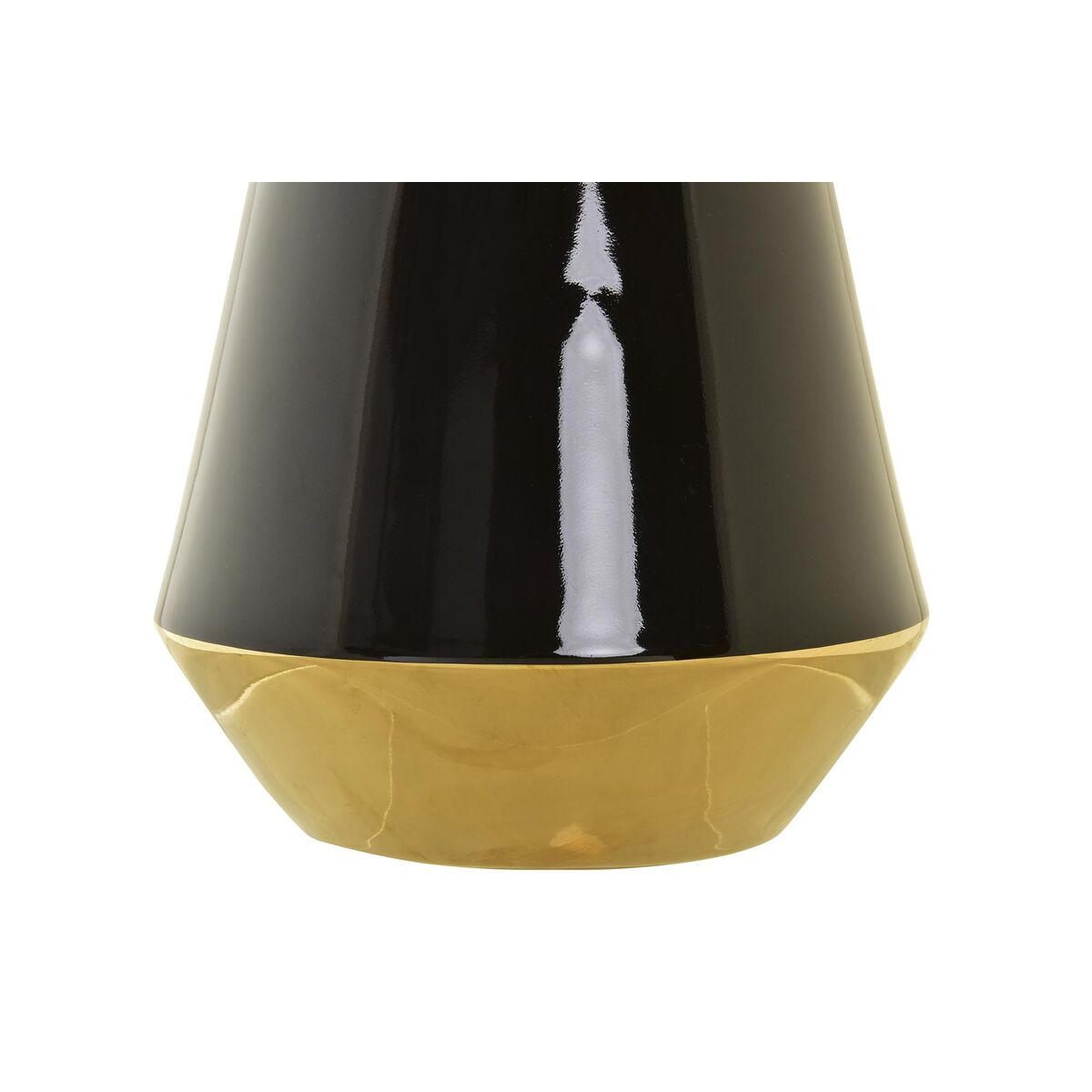 Vas DKD Home Decor Porslin Gyllene Dvobarvna Modern (19 x 19 x 35 cm) - 2