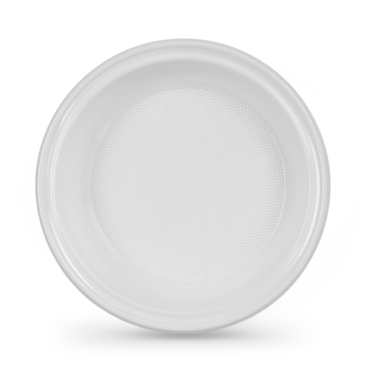 Set med återanvändbara tallrikar Algon Rund Vit 20,5 x 3 cm Plast 10 antal