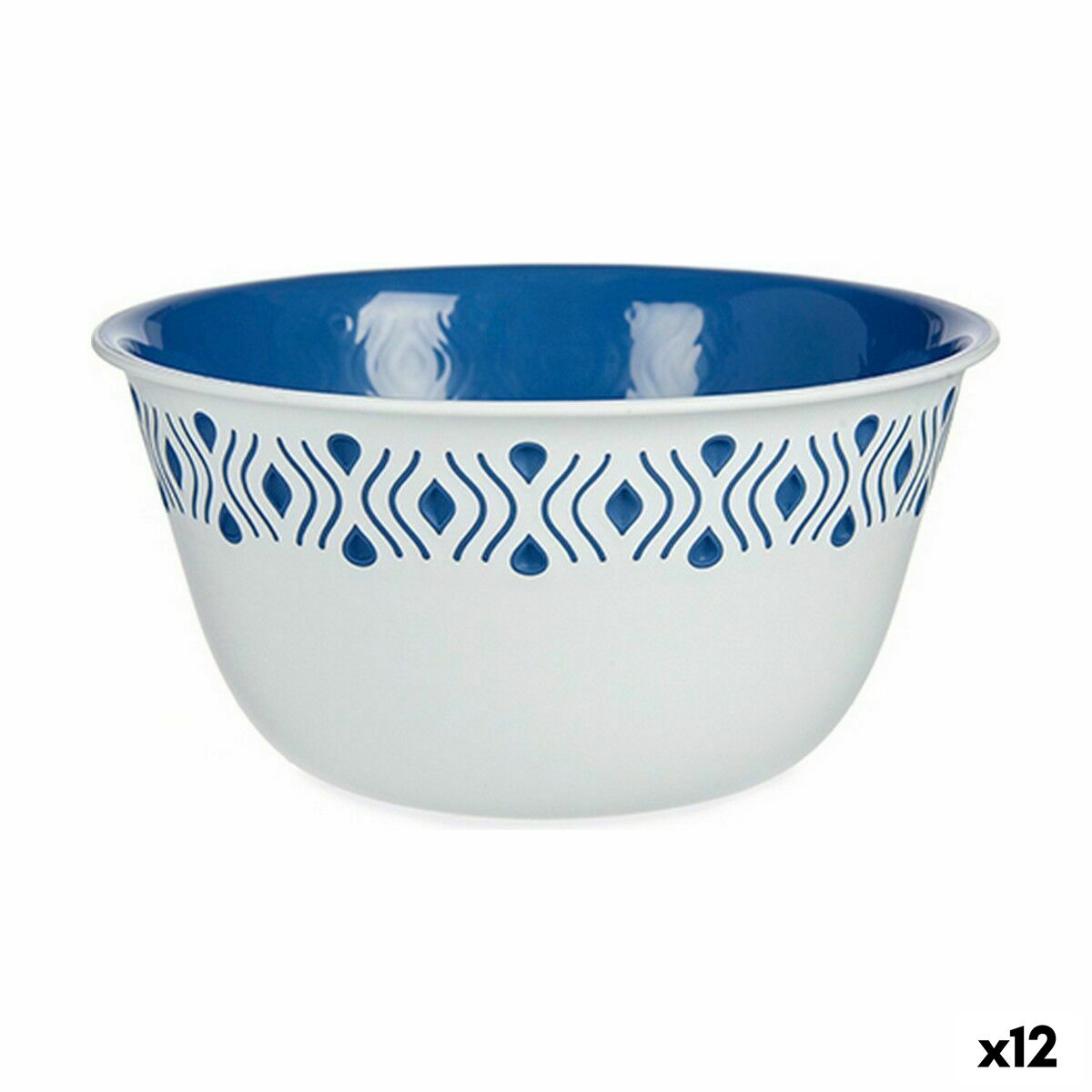 Salladsskål Stefanplast Tosca Blå Plast 19 x 9 x 19 cm (12 antal)
