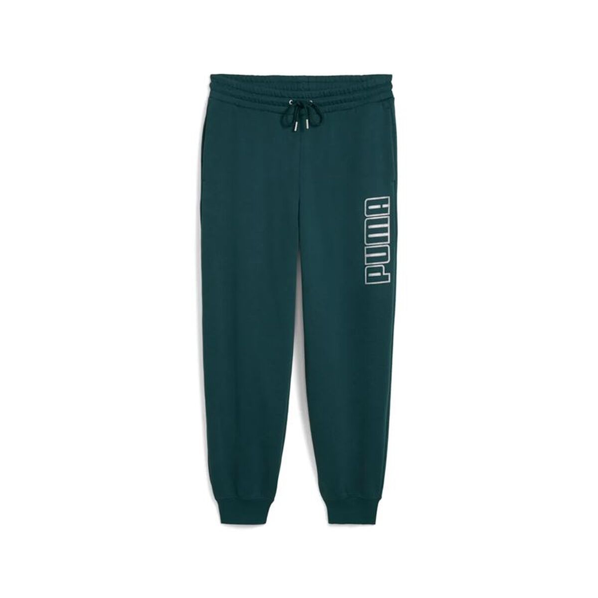 Långa träningsbyxor Puma Maximal Metallic Sweatpants Grön Kvinna