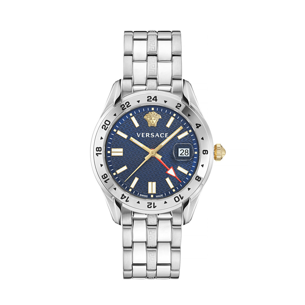Herrklocka Versace VE7C00523 Silvrig (Ø 41 mm)