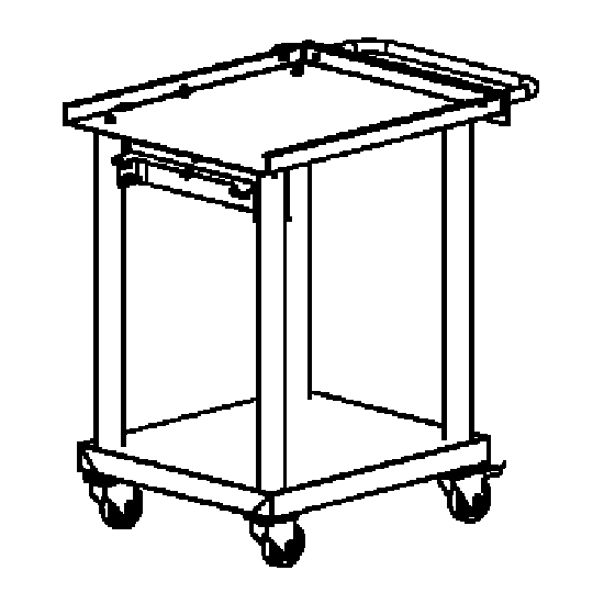 Vagn för ugn rack 6x1/1 GN