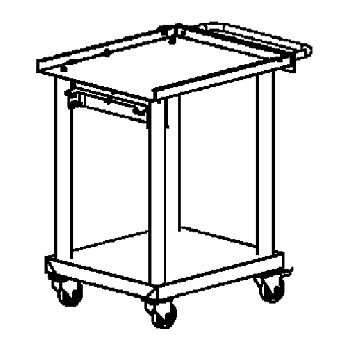 Vagn för ugn rack 6x1/1 GN
