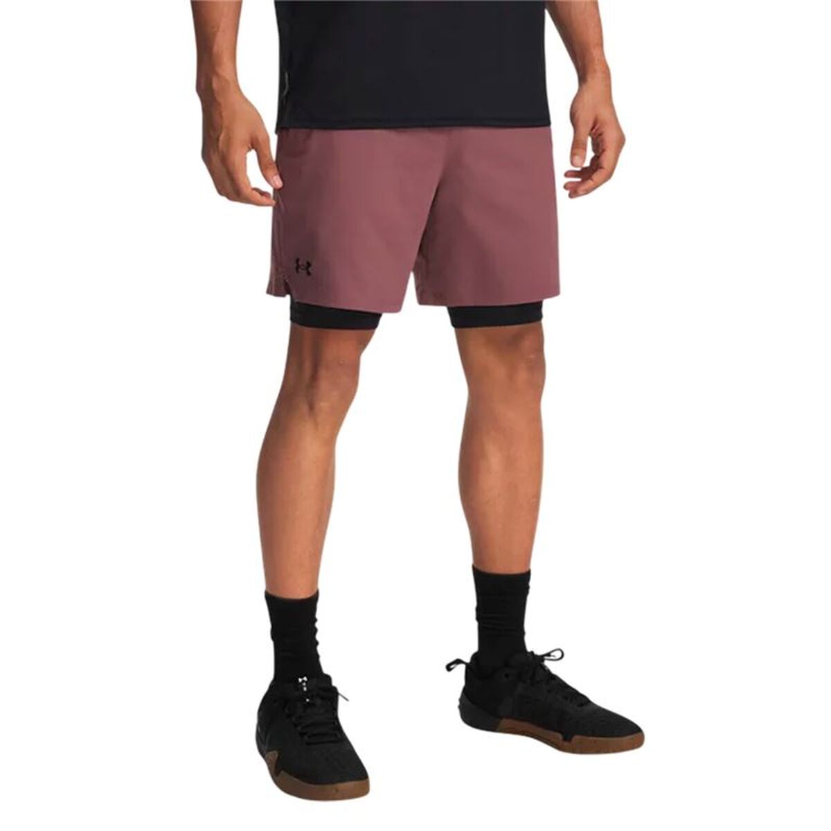 Sportshorts för män Under Armour Vanish Woven Brun