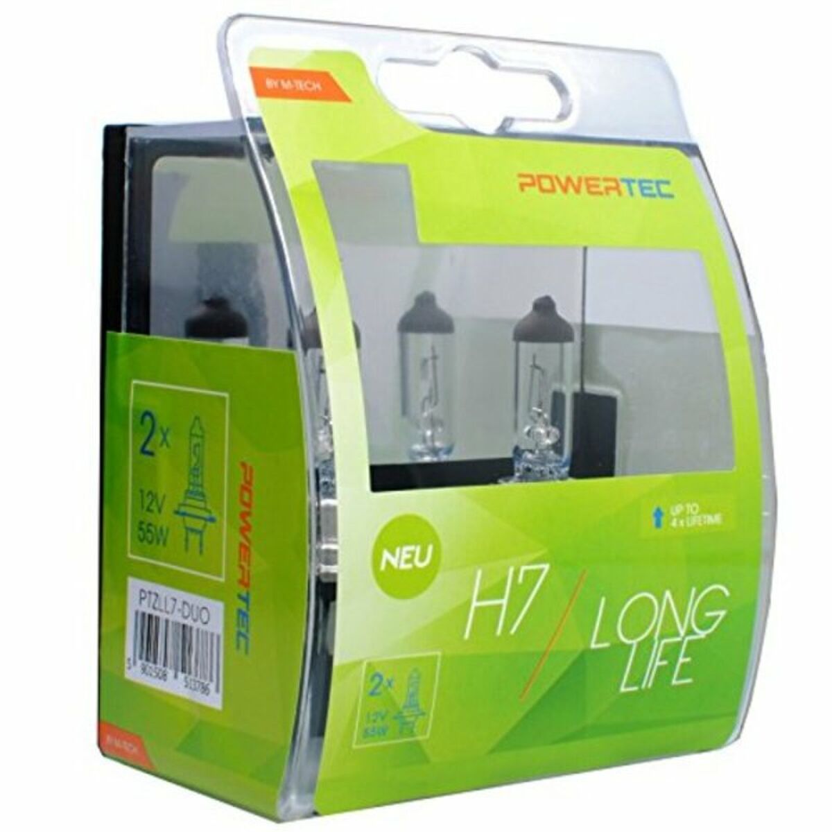 Glödlampa för bil M-Tech PTZLL7-DUO H7 12V 55W