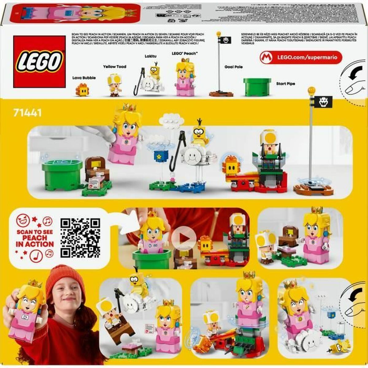 Byggsats Lego 71441 LEGO Peach's Adventures Interactive Princess Toy Multicolour - 2