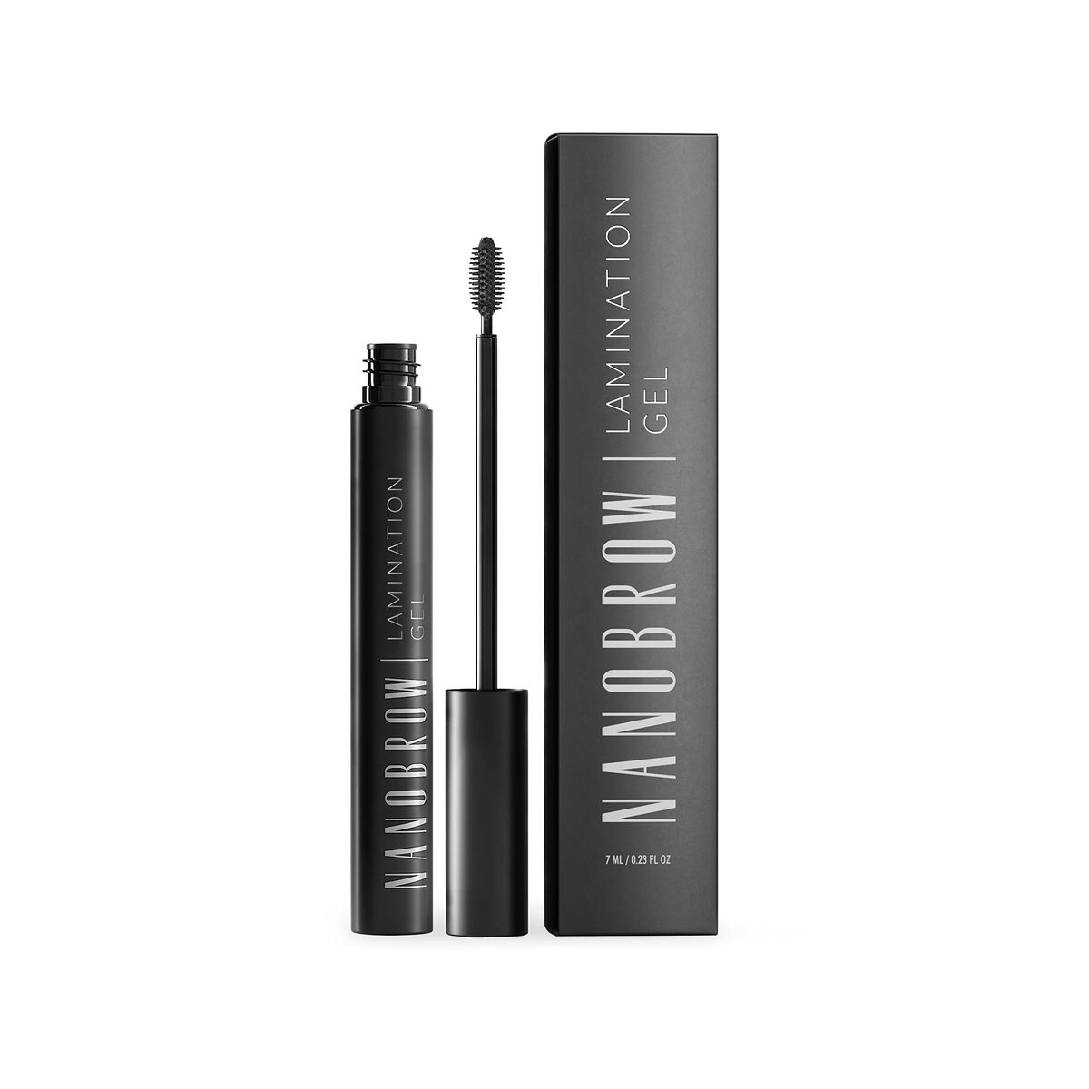 Ögonbryn smink Nanobrow Lamination Gel Svart black 7 ml Gel