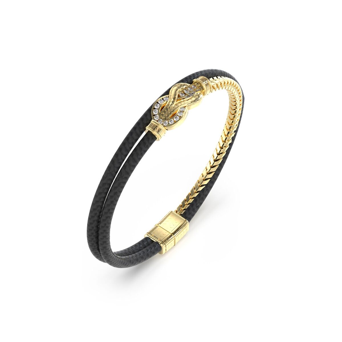 Damarmband Guess JUMB05029JWYGBKS Svart