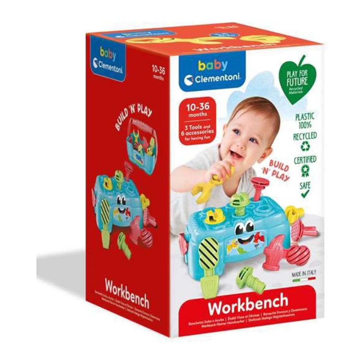 Playset Baby Clementoni 17042 Verktygslåda (9 pcs)