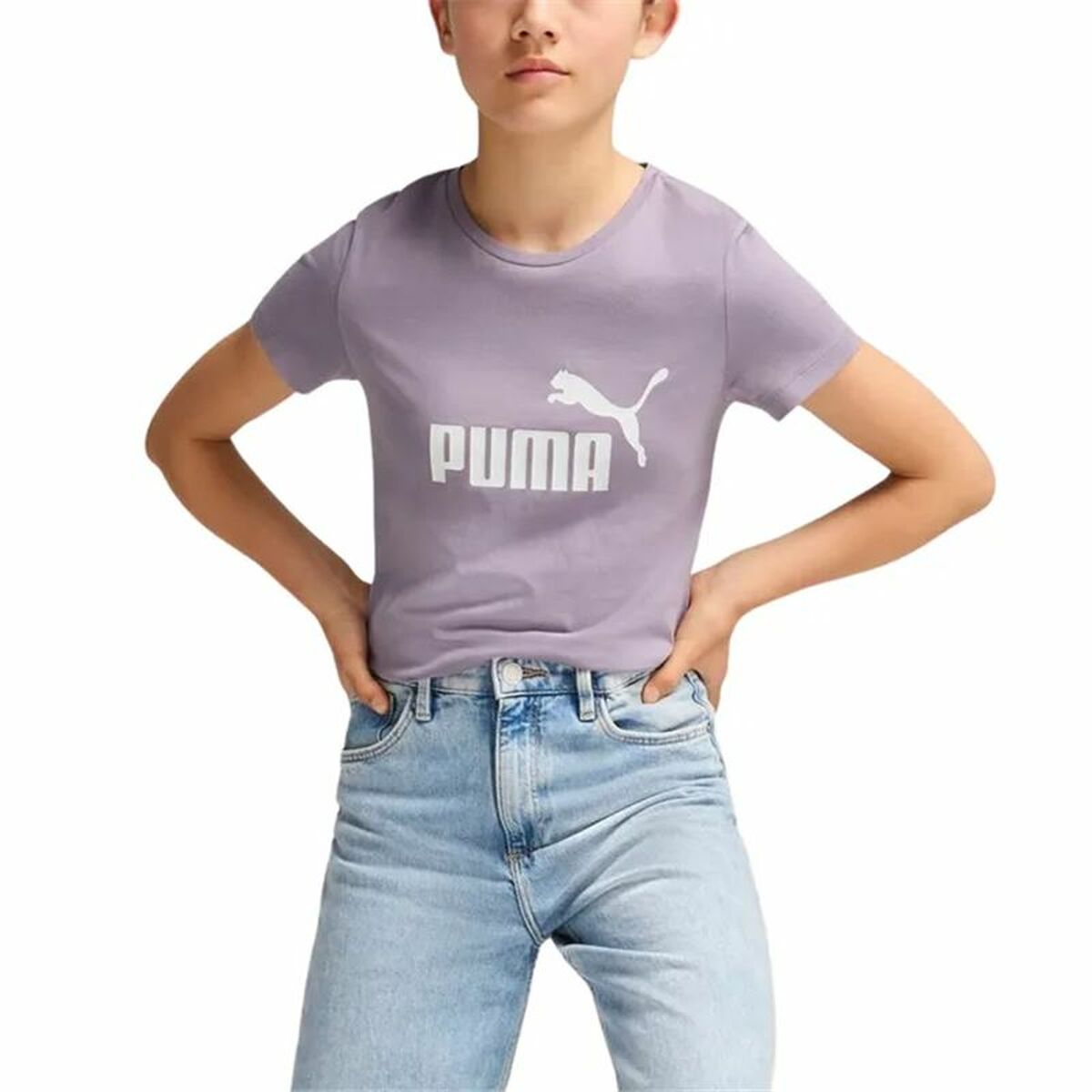 Barn T-shirt med kortärm Puma