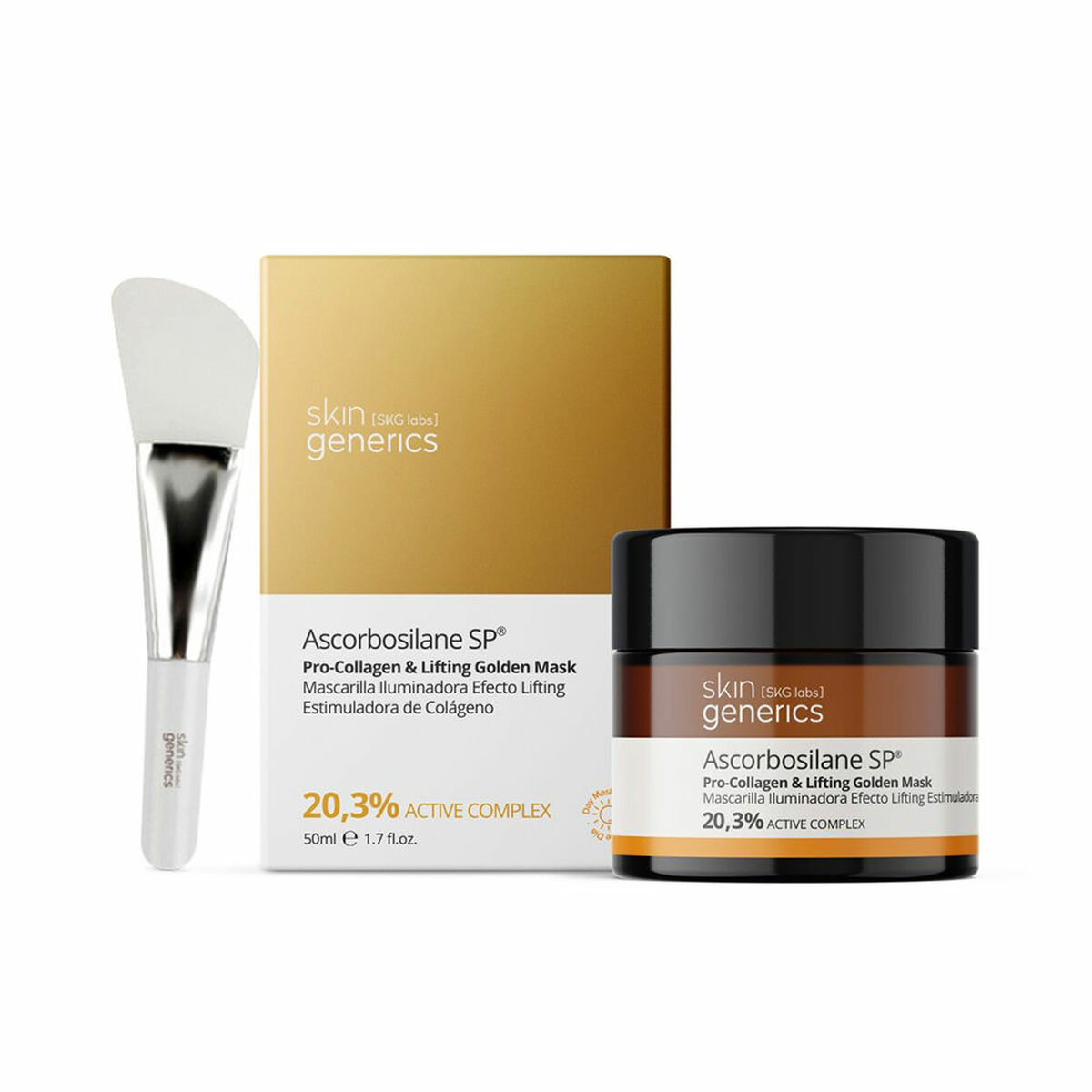 Ljusnande ansiktsmask Skin Generics Ascorbosilane Sp 50 ml Lyfteffekt