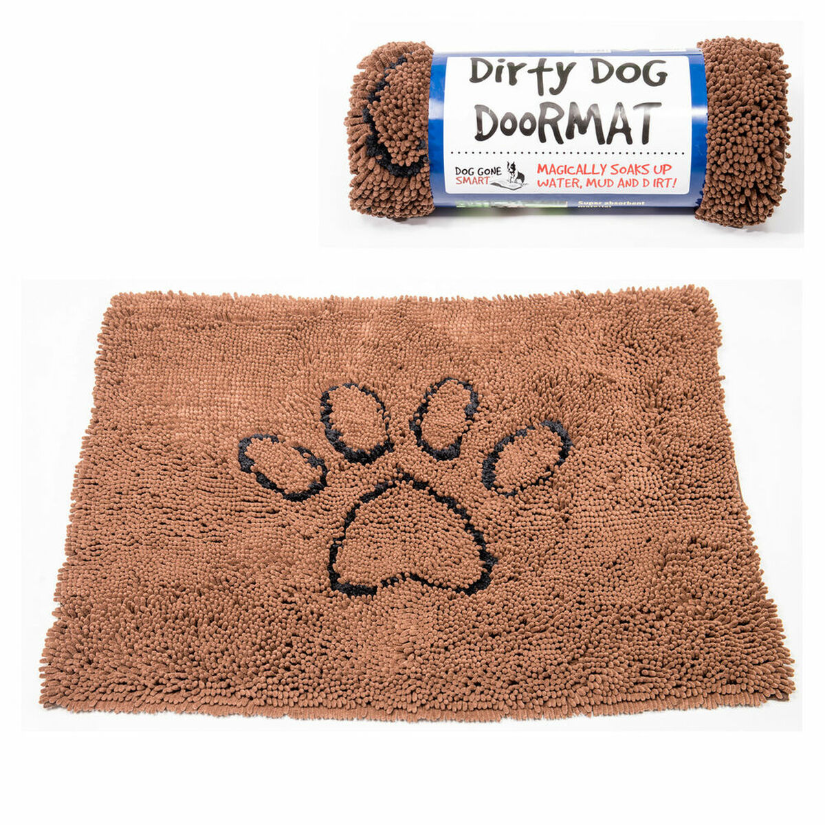 Hund Matta Dog Gone Smart Mikrofiber Brun (89 x 66 cm)