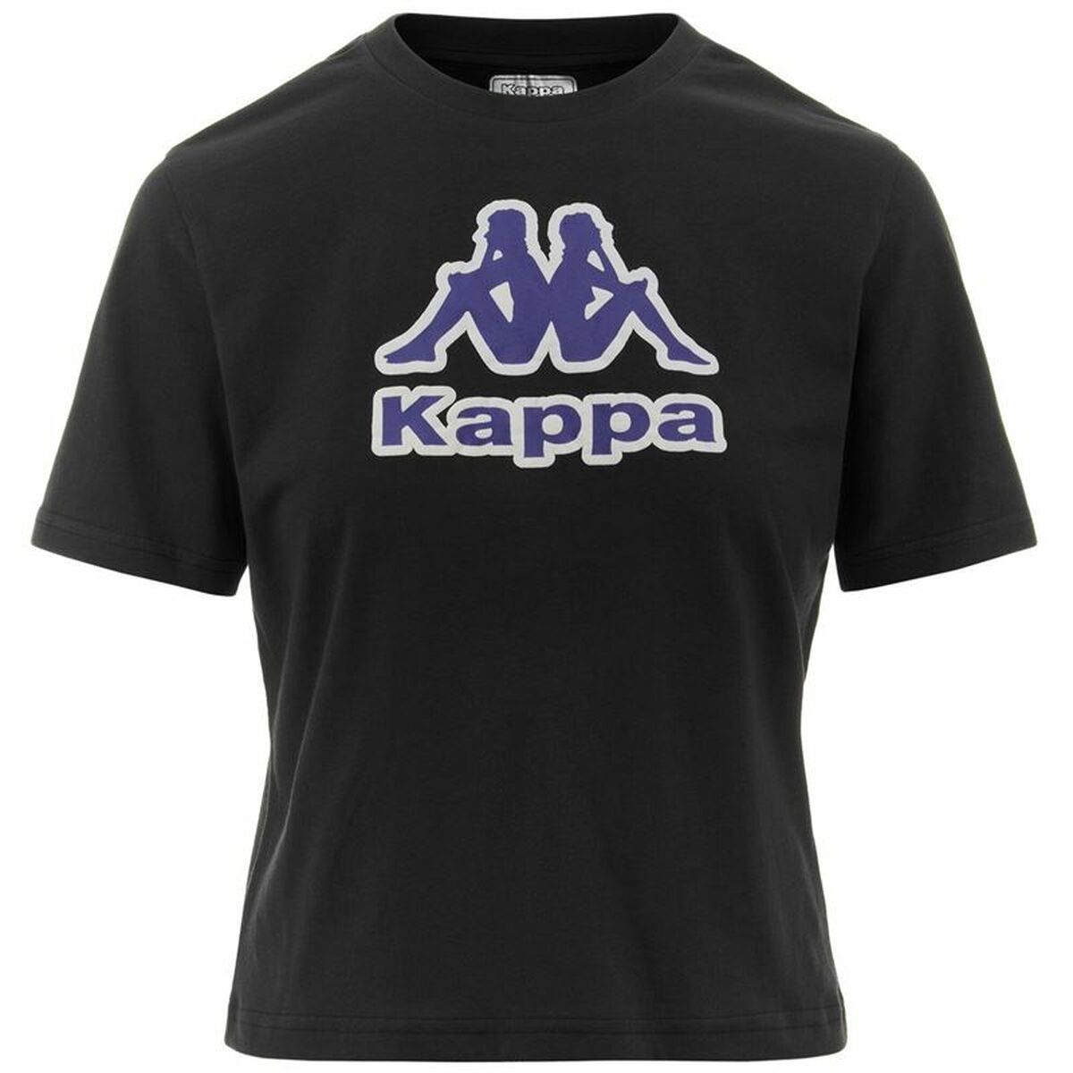 T-shirt med kortärm Dam Kappa Fabra Svart