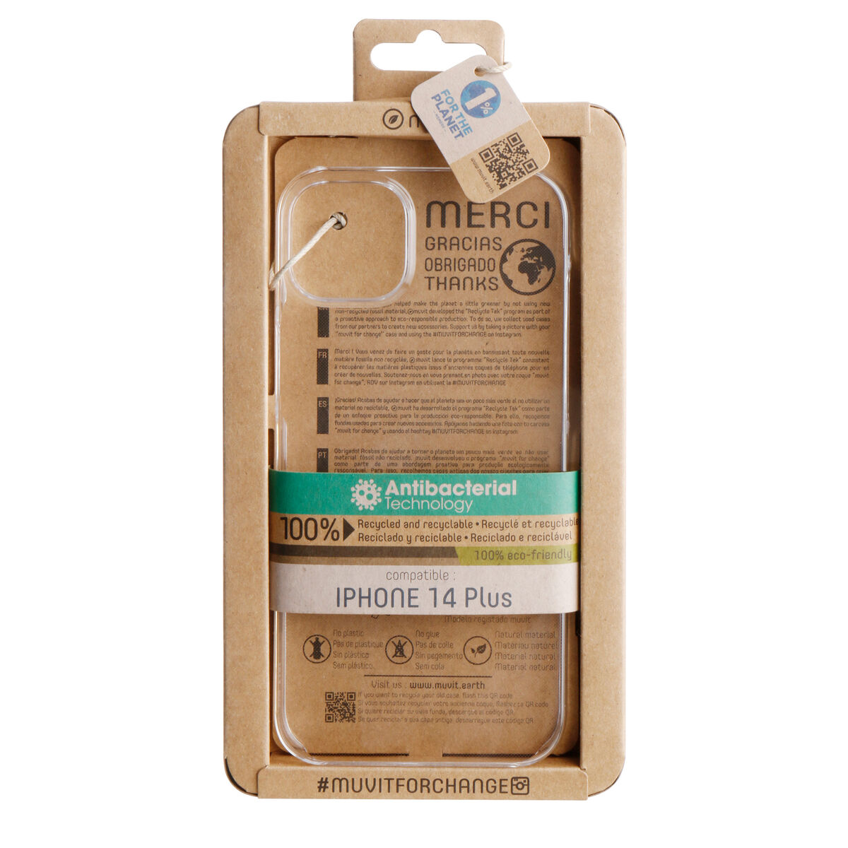 Mobilfodral Muvit for Change iPhone 14 Plus iPhone 14 Plus