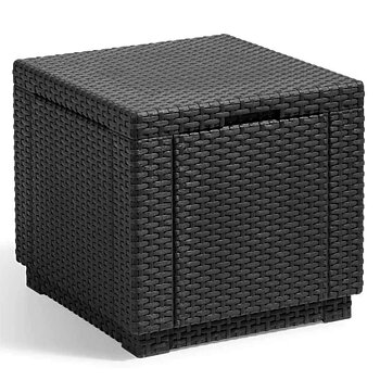 Sidobord Allibert by KETER Svart polypropen (42 x 42 x 39 cm)