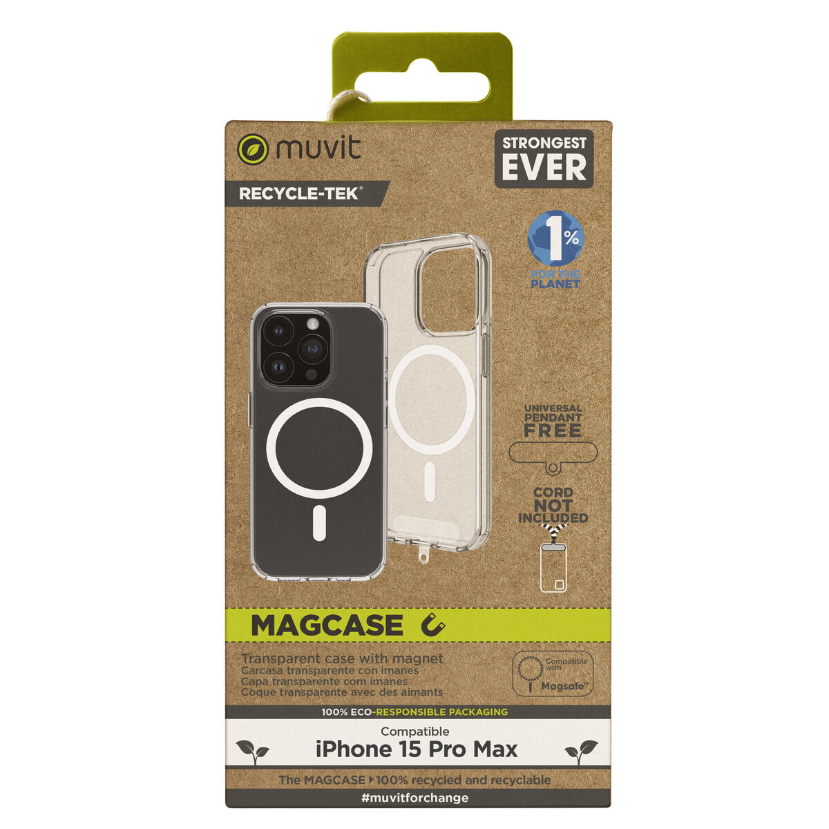 Mobilfodral Muvit for Change iPhone 15 Pro iPhone 15 Pro