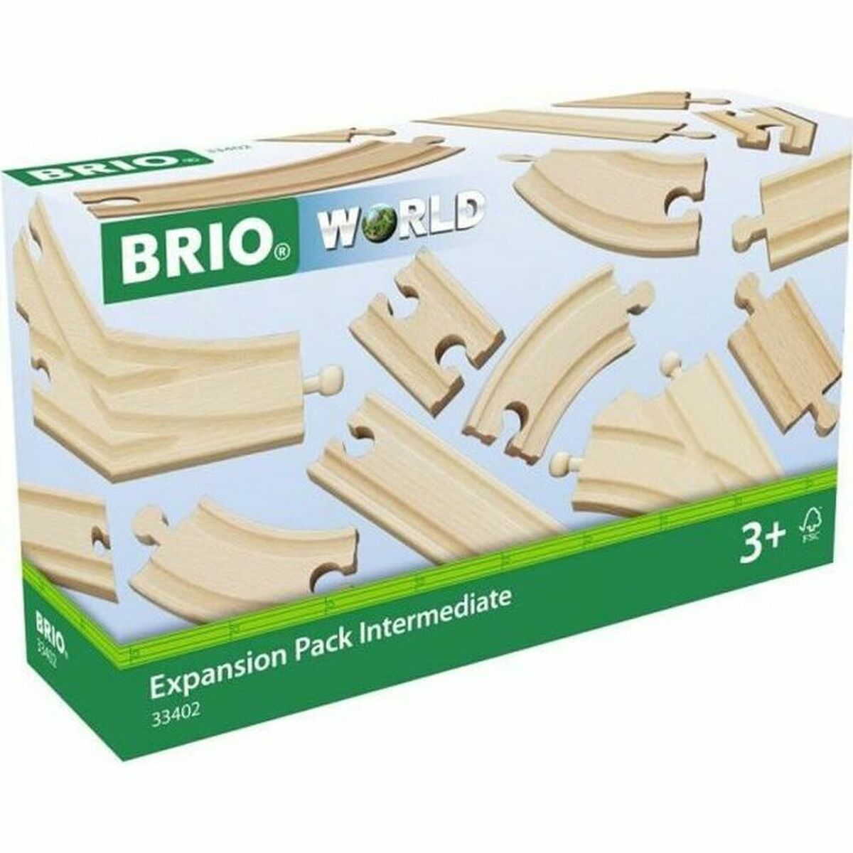 Tågspår Brio Intermediate Evolution Set Trä 16 Delar