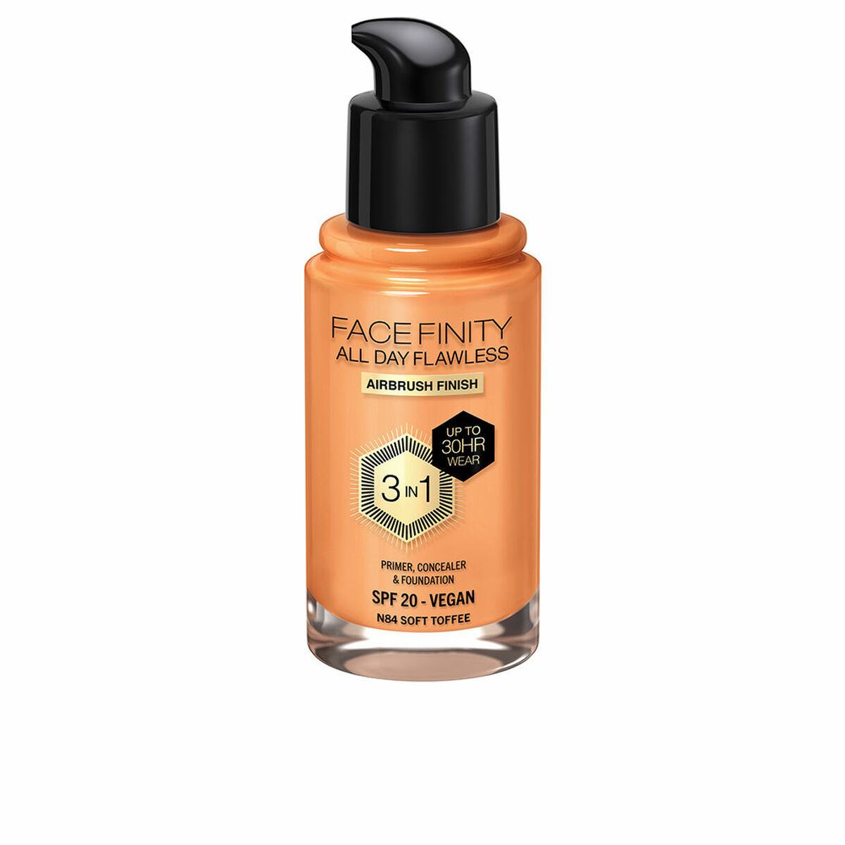 Foundationkräm Max Factor Face Finity All Day Flawless Nº N84 Soft toffee N84-Soft Toffee Spf 20 30 ml 3 i 1