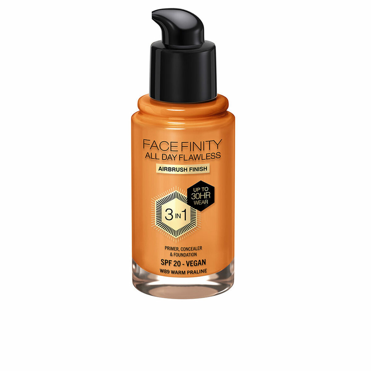Foundationkräm Max Factor Face Finity All Day Flawless Nº W89 Warm praline W89-Warm Praline Spf 20 30 ml 3 i 1