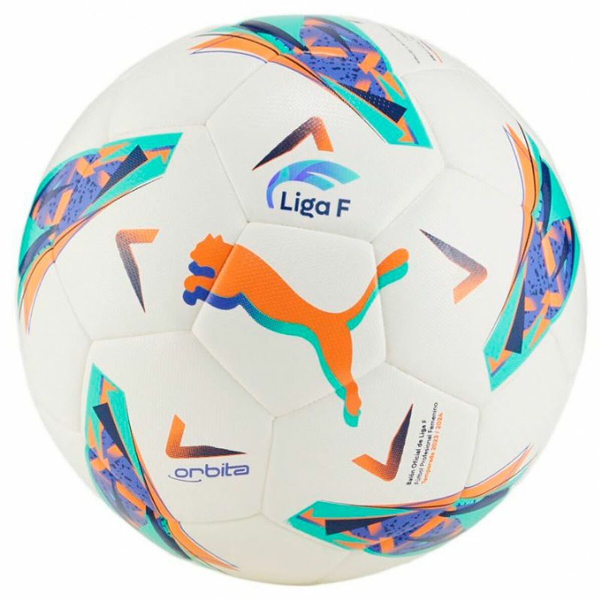Fotboll Puma Orbita Liga F Vit Multicolour Storlek 4