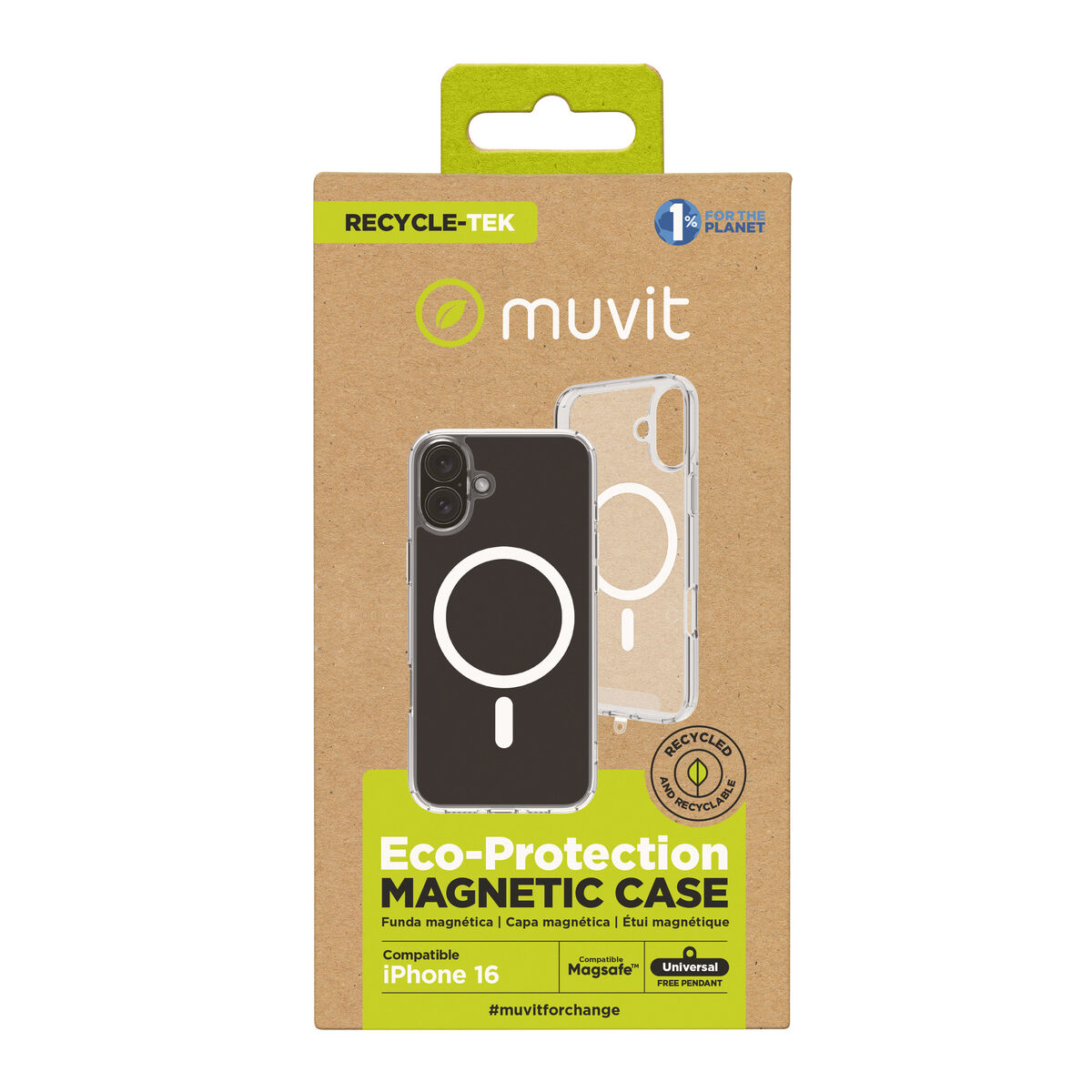 Mobilfodral Muvit for Change iPhone 16