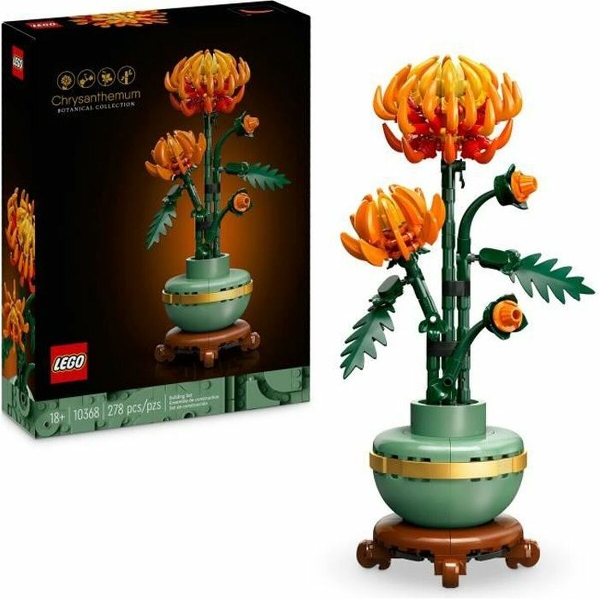 Byggsats Lego 10368 Chrysanthemum Flower Arrangement Multicolour