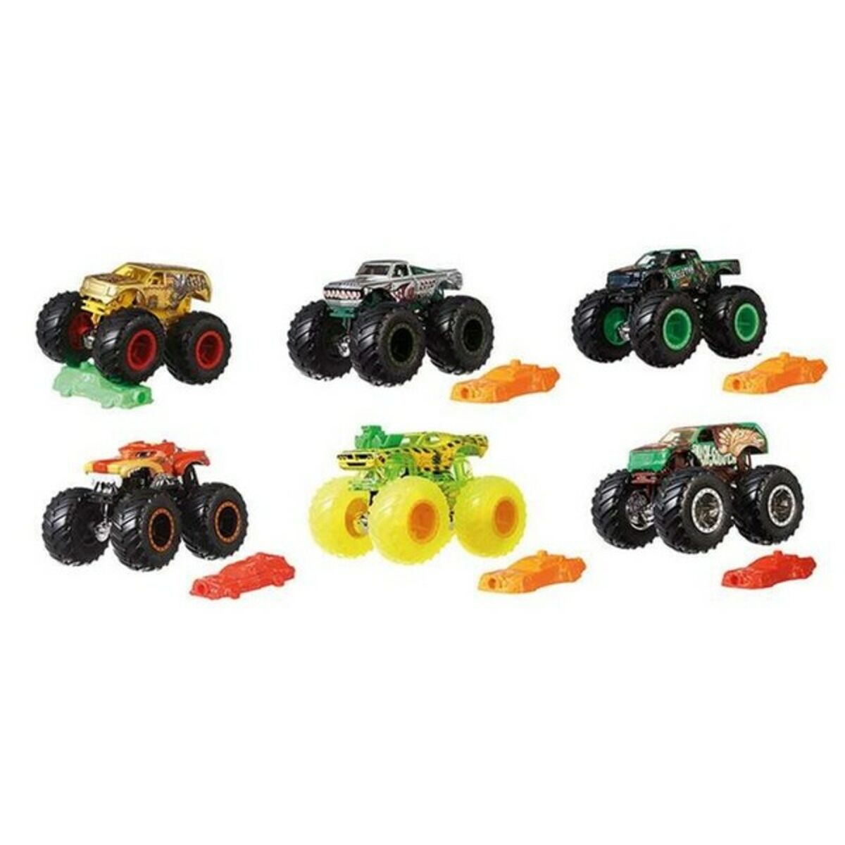 Bil Monster Trucks Mattel FYJ44 1:64 (Renoverade B) - 3