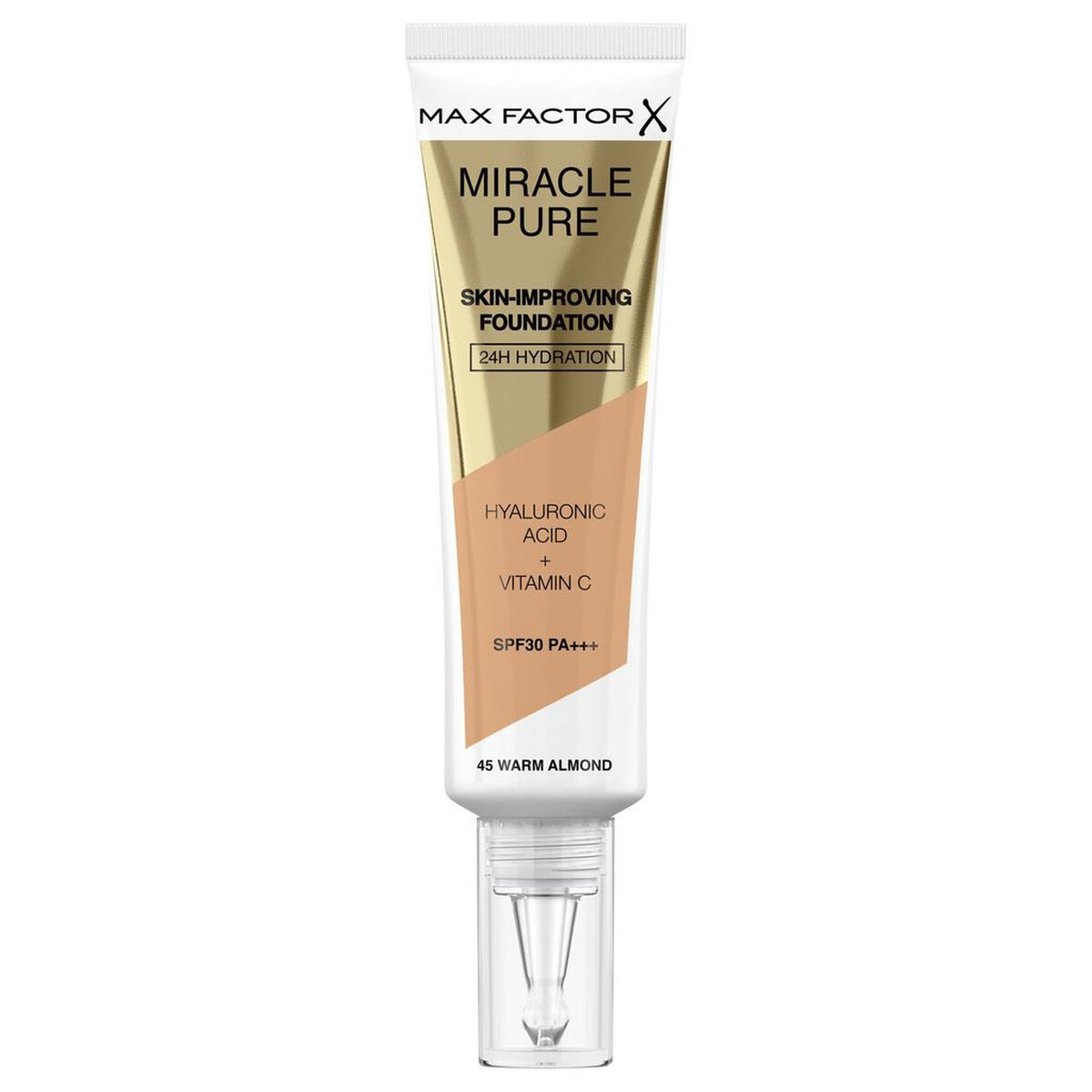 Foundationkräm Max Factor Miracle Pure Nº 45 Warm almond Nº 45-Warm Almond Spf 30 30 ml