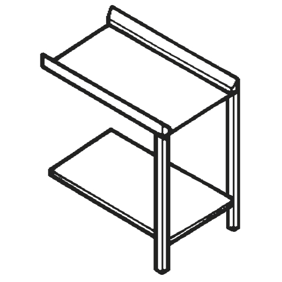 Ingång/utgång för dra-genom brickan, w=1200