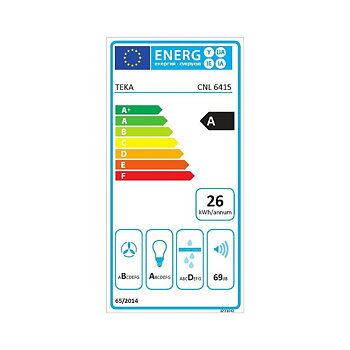 Konventionell fläkt Teka 40436811 60 cm 385 m3/h 64 dB 110W Vit
